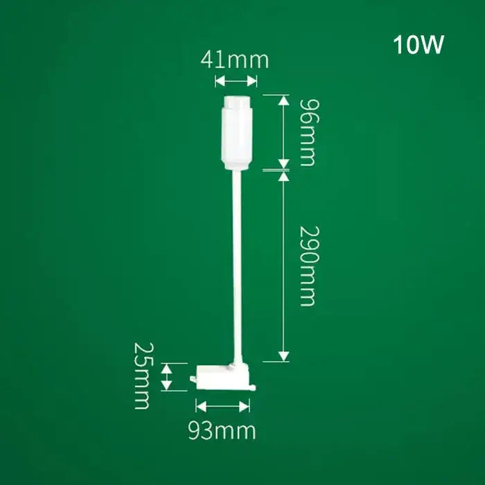 Matte black adjustable beam track light for store task lighting