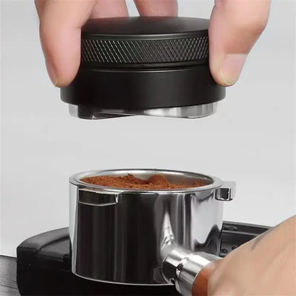 Matte black adjustable palm tamper kitchen coffee distributor tool