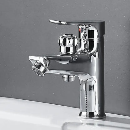 Matte black brass basin faucet with pull out spray – bathroom tap