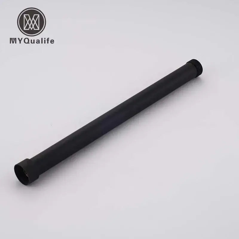 Matte black brass bathroom faucet extension tube for heightening
