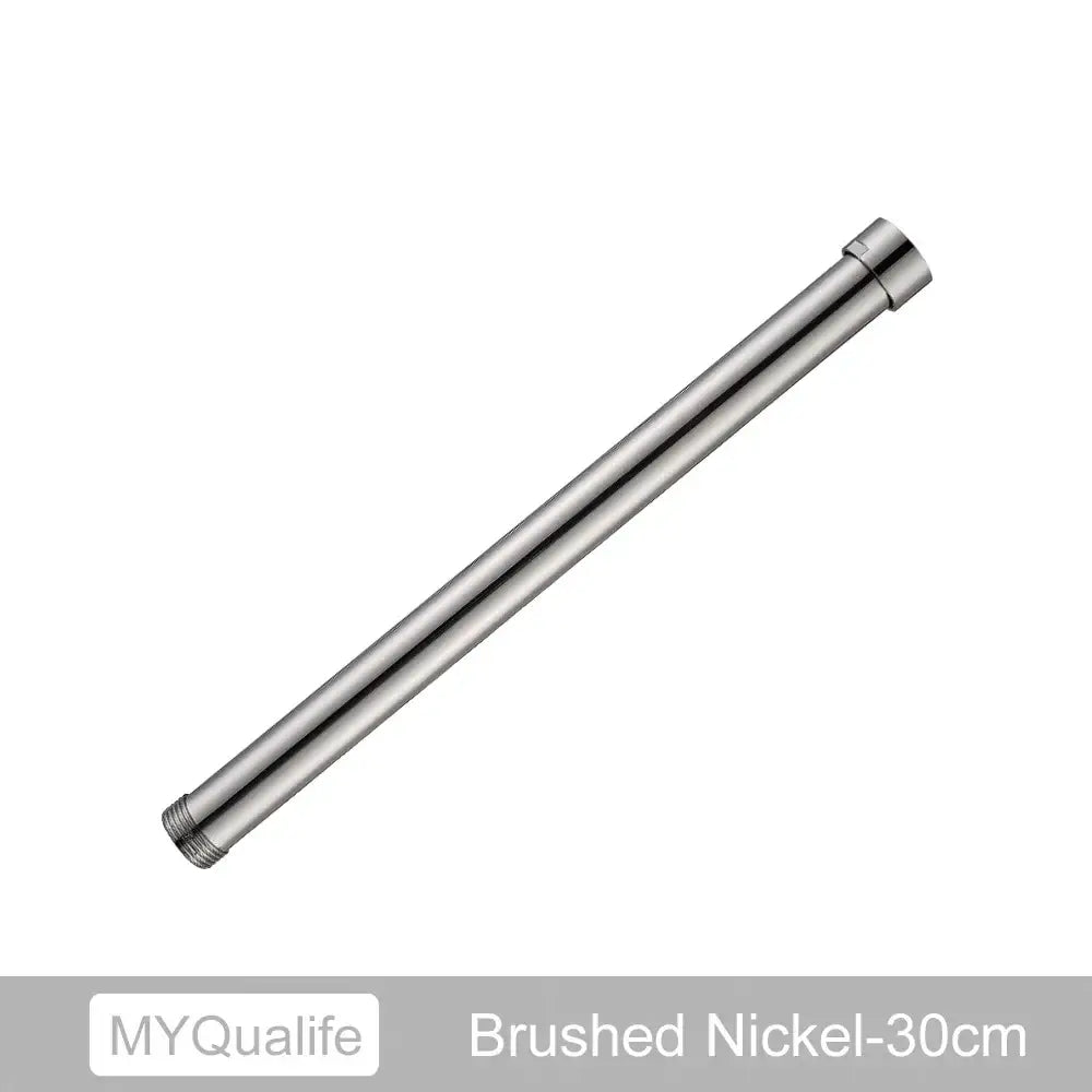 Matte black brass bathroom faucet extension tube for heightening