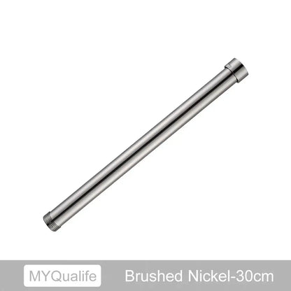 Matte black brass bathroom faucet extension tube for heightening