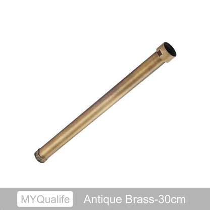 Matte black brass bathroom faucet extension tube for heightening
