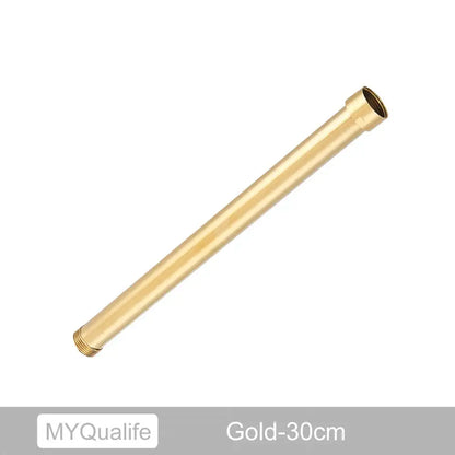 Matte black brass bathroom faucet extension tube for heightening