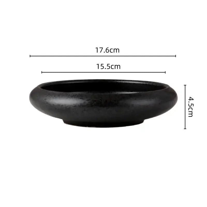 Matte black ceramic vase sword mountain set living room decor
