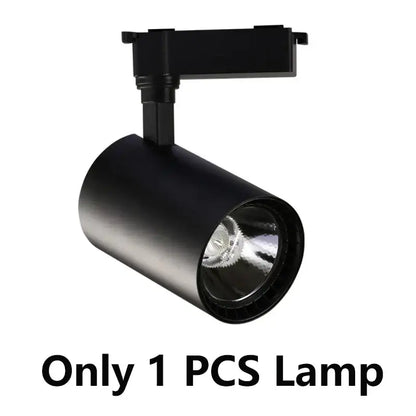 Matte black cob chandelier track ceiling spotlights living room