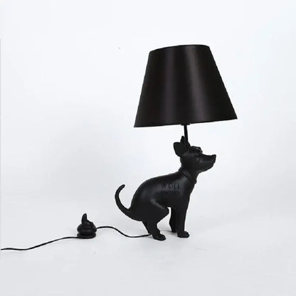 Matte black dog floor lamp living room led standing light