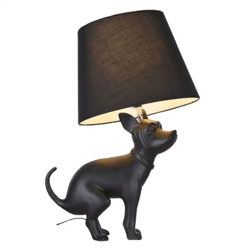 Matte black dog floor lamp living room led standing light