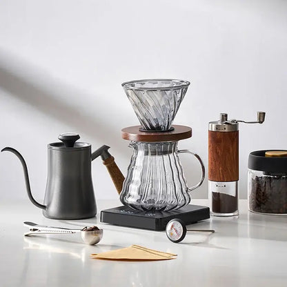 Matte black gooseneck spout kettle kitchen hand punch coffee pot