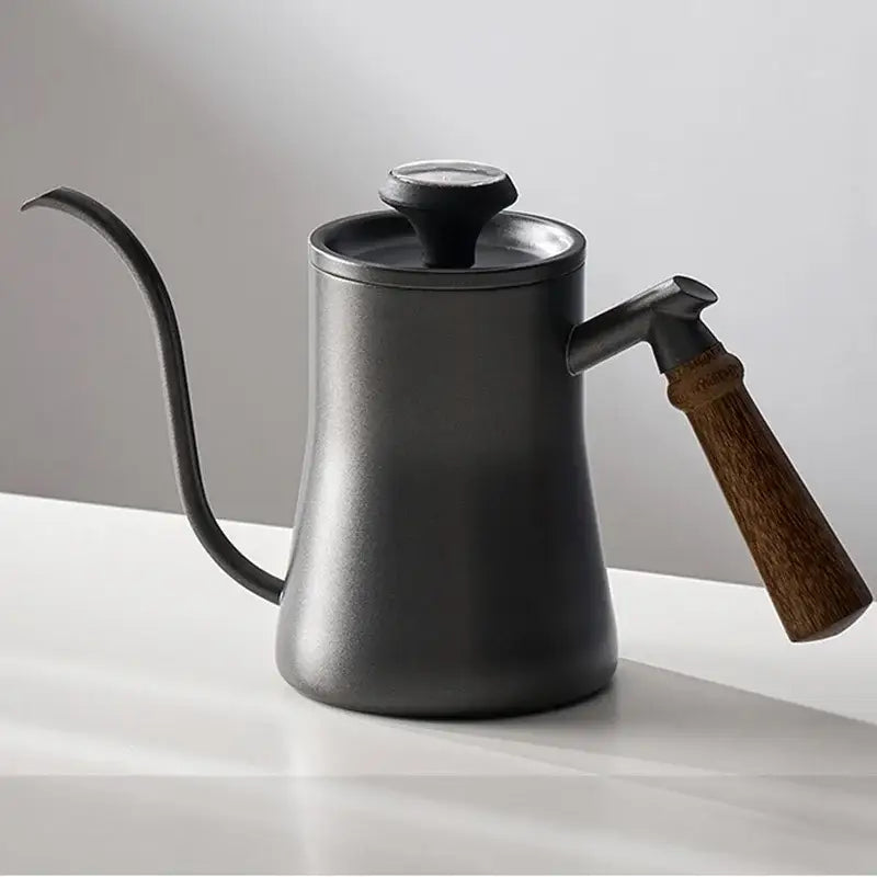 Matte black gooseneck spout kettle kitchen hand punch coffee pot
