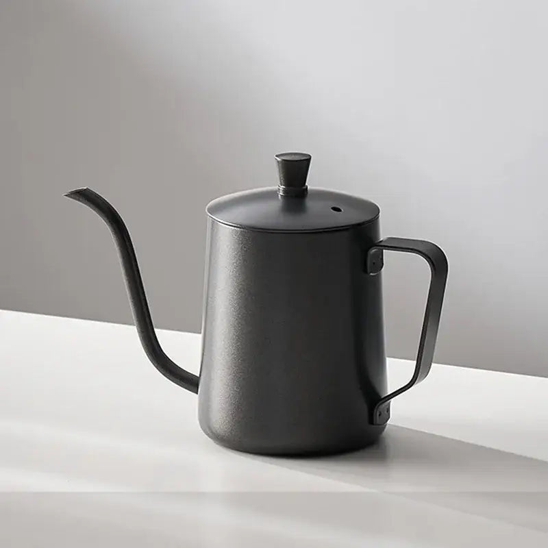 Matte black gooseneck spout kettle kitchen hand punch coffee pot