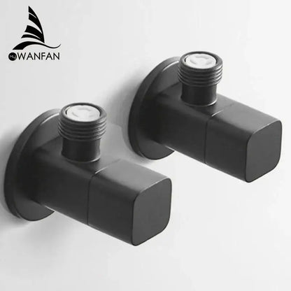 Matte black hexagonal filling valve faucet for kitchen and bathroom