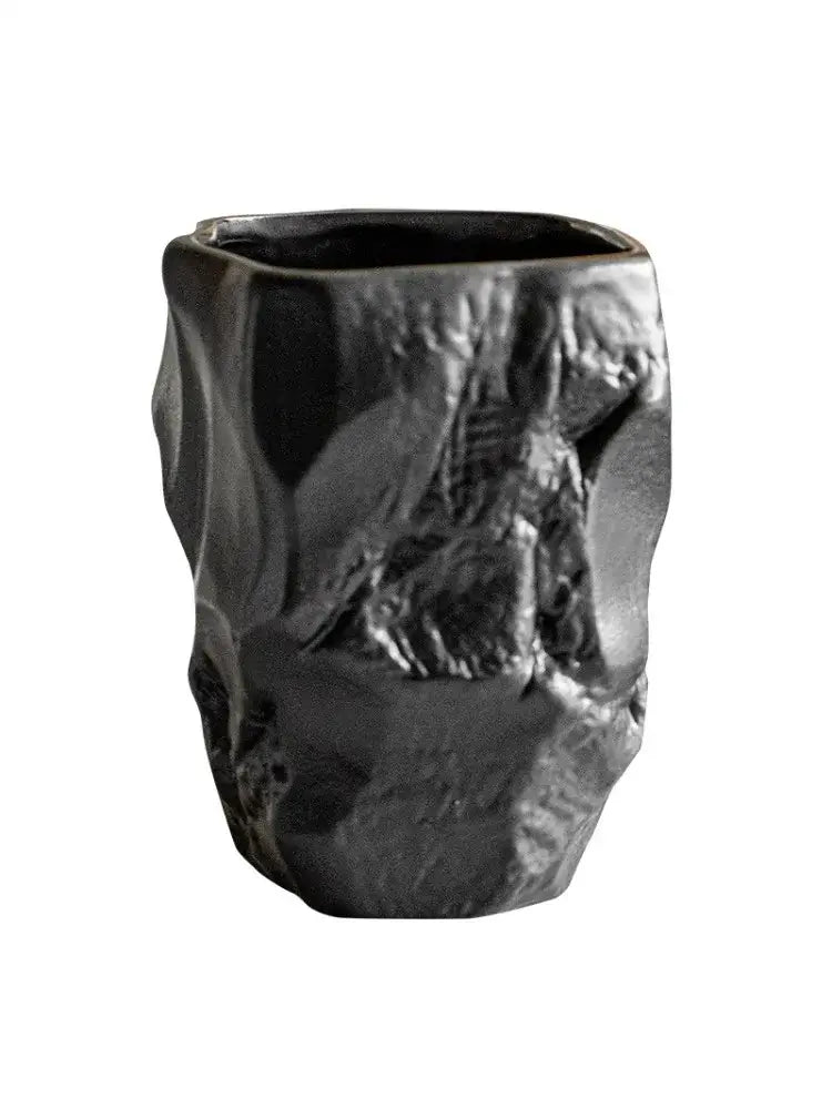 Matte black irregular shaped mouthwash cup silicone mold bathroom