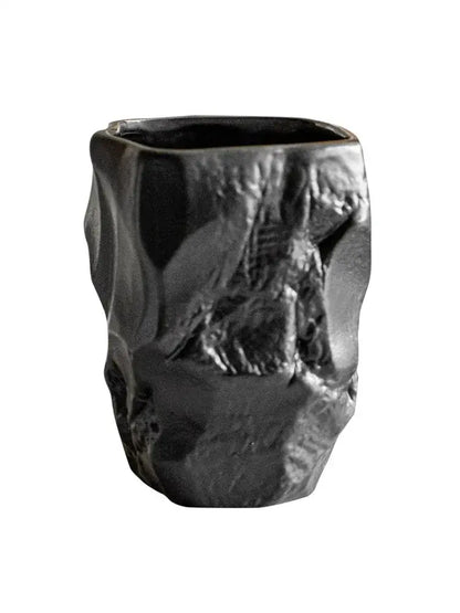 Matte black irregular shaped mouthwash cup silicone mold bathroom