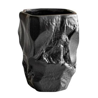 Matte black irregular shaped mouthwash cup silicone mold bathroom