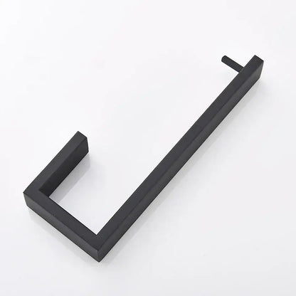 Matte black metal bathroom hardware set – bathroom storage rack