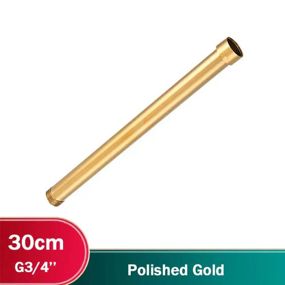 Matte black shower faucet extension tube bathroom brass fitting