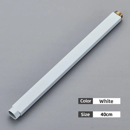 Matte black shower faucet extension tube bathroom brass fitting