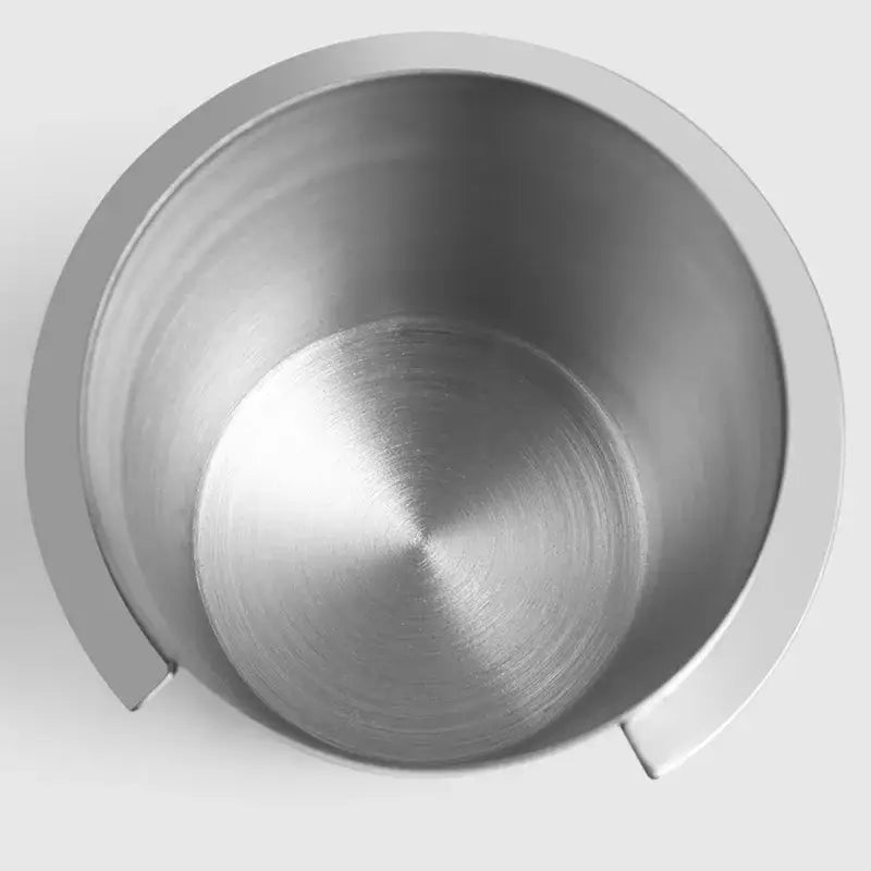 Matte black & stainless steel espresso dosing cup kitchen coffee tool