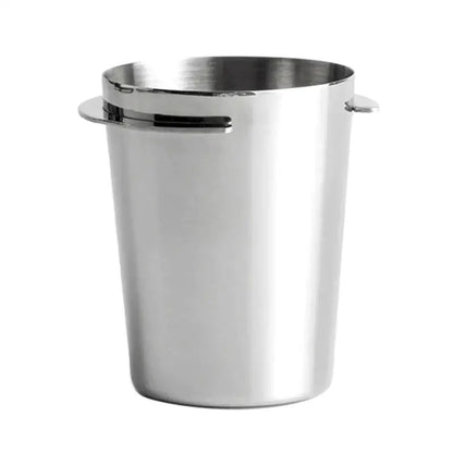 Matte black & stainless steel espresso dosing cup kitchen coffee tool