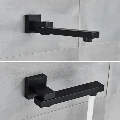 Matte black thermostatic shower faucet with ceiling shower head bathroom