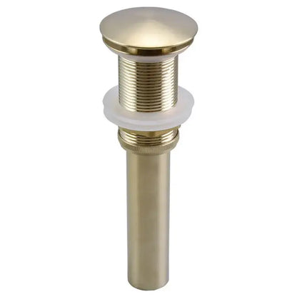 Matte black & white brushed gold drain assembly kit bathroom sink