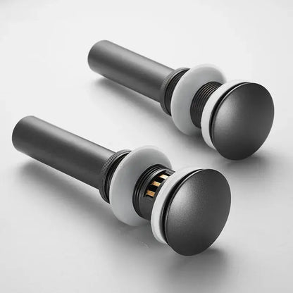 Matte black & white brushed gold drain assembly kit bathroom sink
