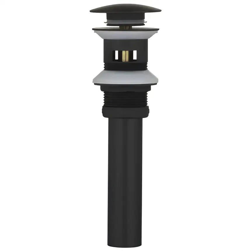 Matte black & white brushed gold drain assembly kit bathroom sink