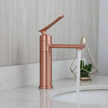 Matte black & white led waterfall basin faucet bathroom mixer tap