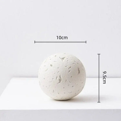 Matte blue geometric spherical home decoration accessory living room