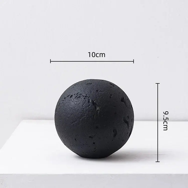 Matte blue geometric spherical home decoration accessory living room