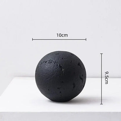 Matte blue geometric spherical home decoration accessory living room