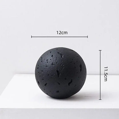 Matte blue geometric spherical home decoration accessory living room