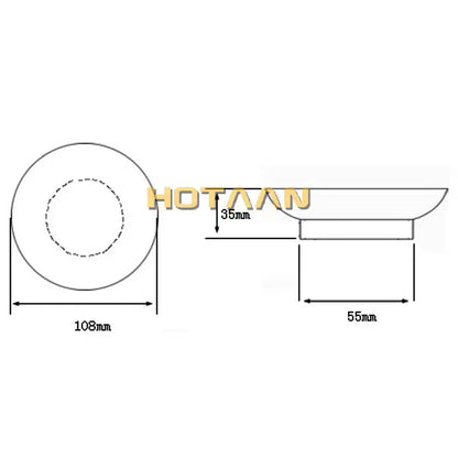 Matte clear glass soap dish with lid bathroom accessory