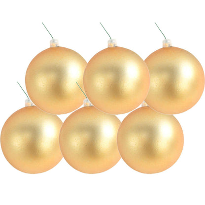 Matte Gold Ball Ornaments