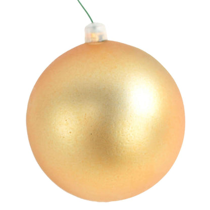 Matte Gold Ball Ornaments