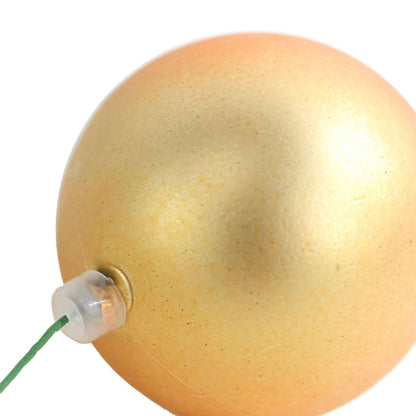Matte Gold Ball Ornaments