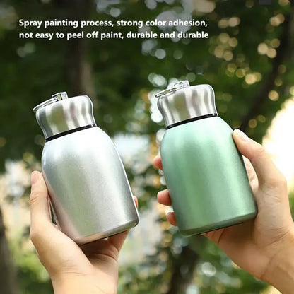 Matte pastel stainless steel vacuum flask kitchen travel water bottle