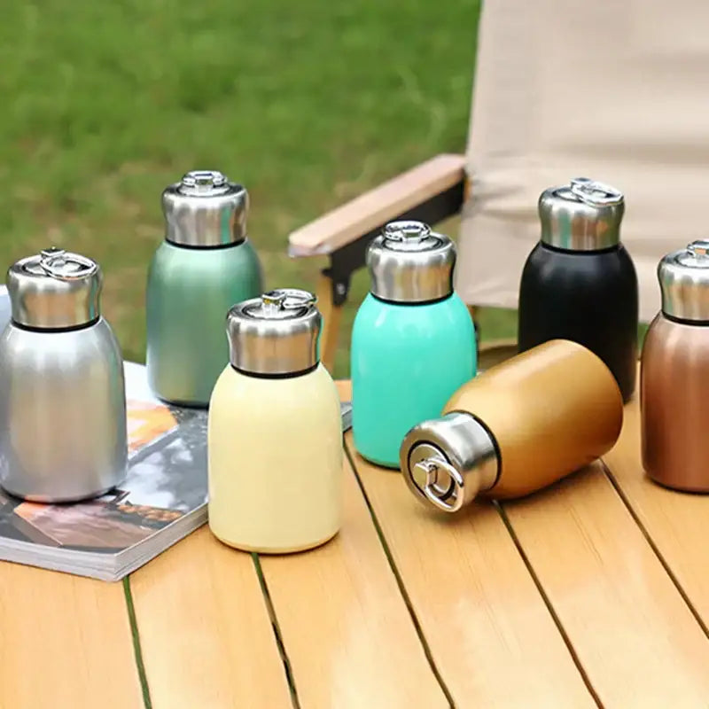 Matte pastel stainless steel vacuum flask kitchen travel water bottle