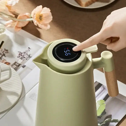 Matte sage green insulation kettle kitchen thermos bottle