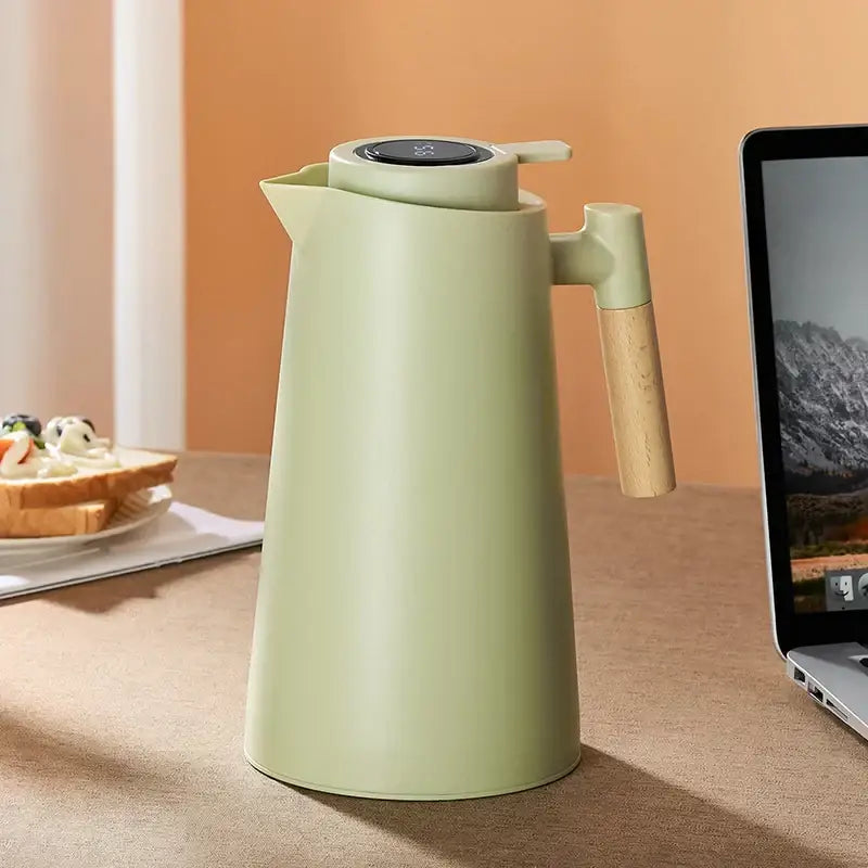 Matte sage green insulation kettle kitchen thermos bottle