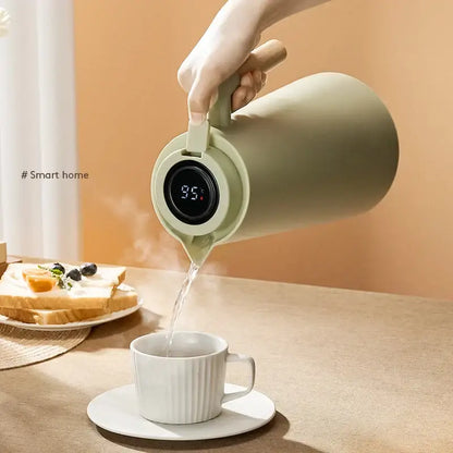 Matte sage green insulation kettle kitchen thermos bottle