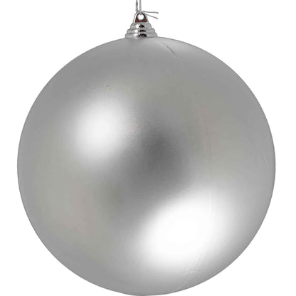 Matte Silver Ball Ornaments