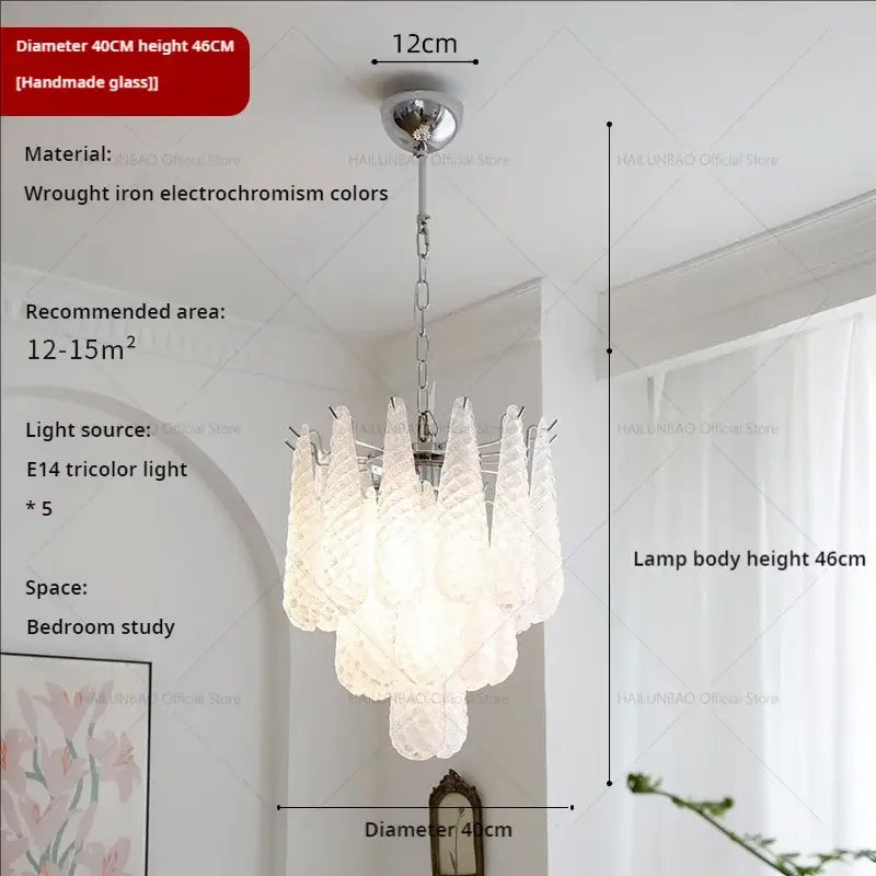 Medieval cascading crystal glass chandelier for dining room