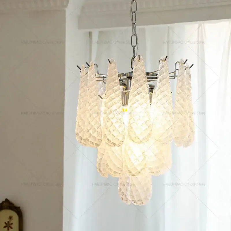Medieval cascading crystal glass chandelier for dining room