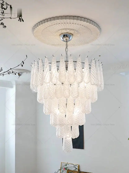 Medieval cascading crystal glass chandelier for dining room