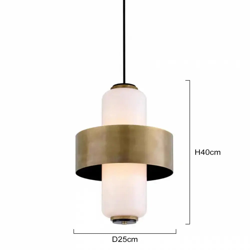Medieval gold glass brass pendant light for dining room kitchen