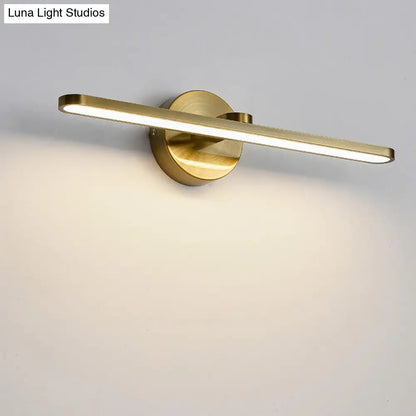 DecorBites™ Metal LED Wall Light for Bath with Simple Style and Elliptical Sconce Fixture