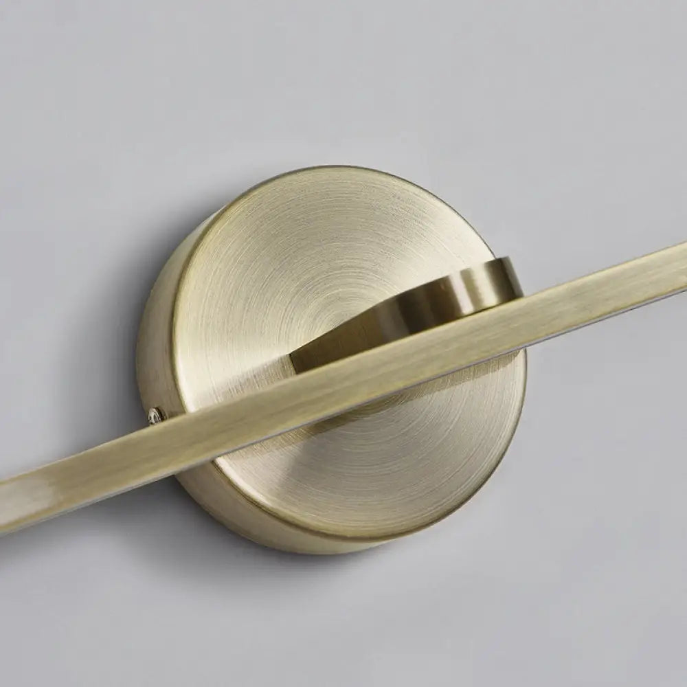 DecorBites™ Metal LED Wall Light for Bath with Simple Style and Elliptical Sconce Fixture