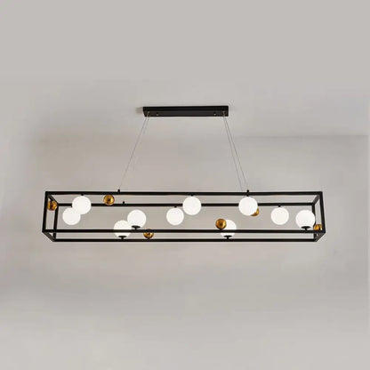 DecorBites™ Metal Pendant Light with Milk Glass Shade for Industrial Dining Rooms